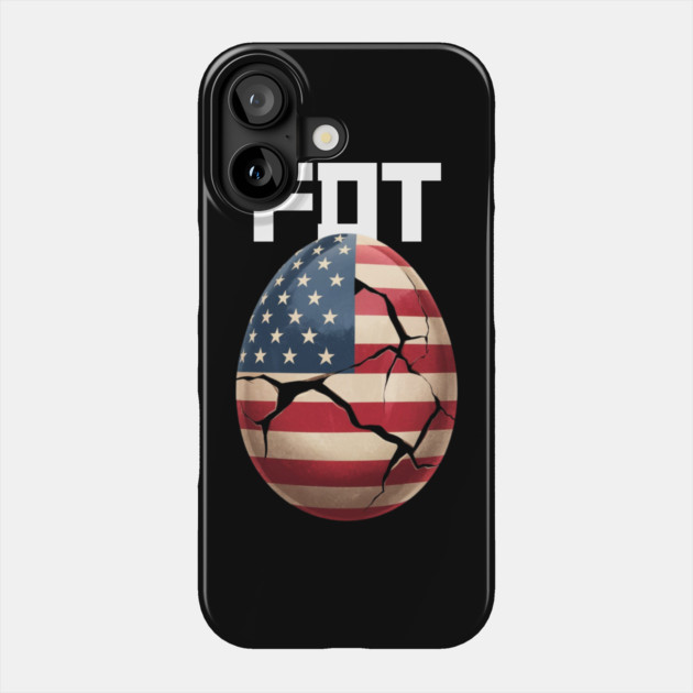 Dump Trump: FDT Cracked Promises (Foxtrot Delta Tango) Phone Case by Creatifly Graphic Tees