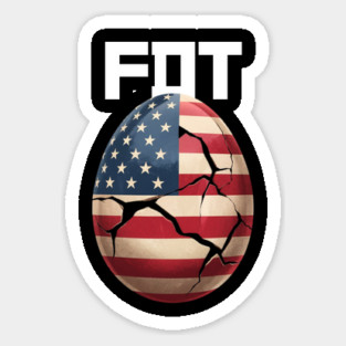 Dump Trump: FDT Cracked Promises (Foxtrot Delta Tango) Sticker