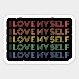 I Love Myself Sticker