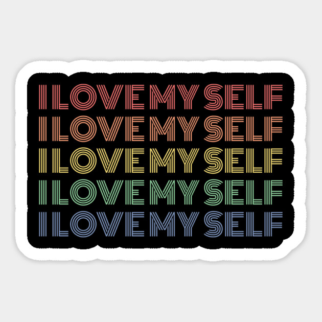 I Love Myself Magnet by Pixel Threads 