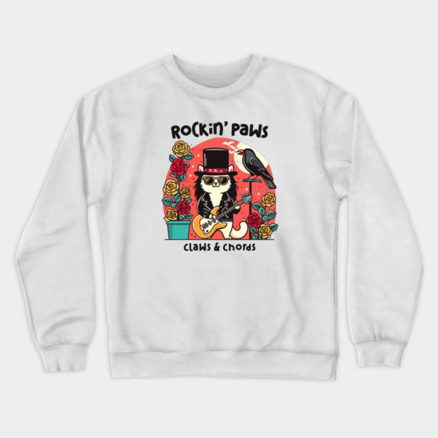 ROCKIN' PAWS Crewneck Sweatshirt by Fabrik