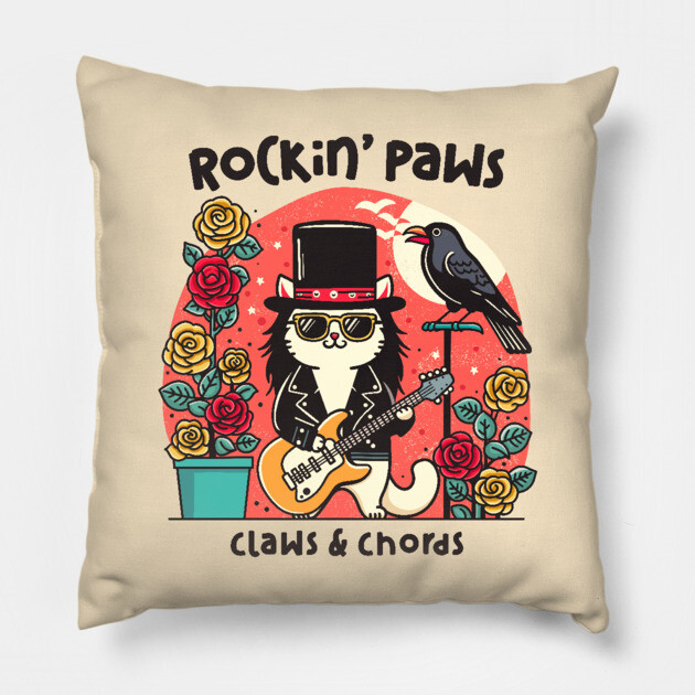 ROCKIN' PAWS Pillow by Fabrik