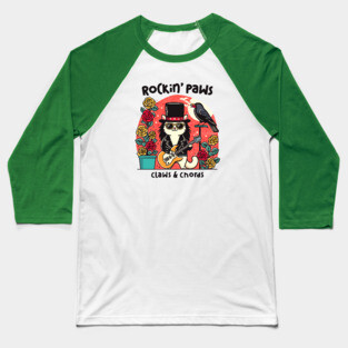 ROCKIN' PAWS Baseball T-Shirt