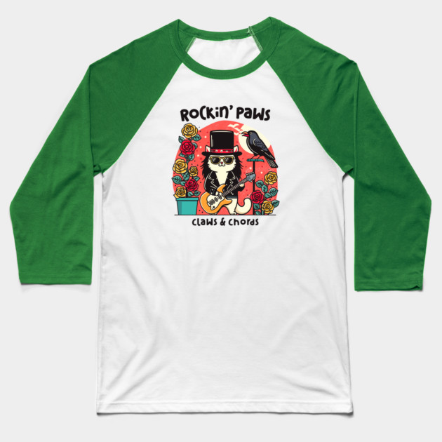 ROCKIN' PAWS Baseball T-Shirt by Fabrik