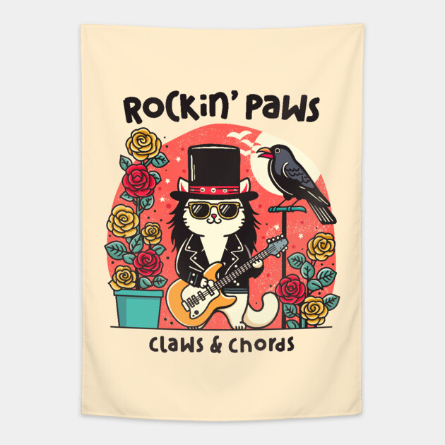ROCKIN' PAWS Tapestry by Fabrik