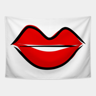 Painted Lips Tapestry