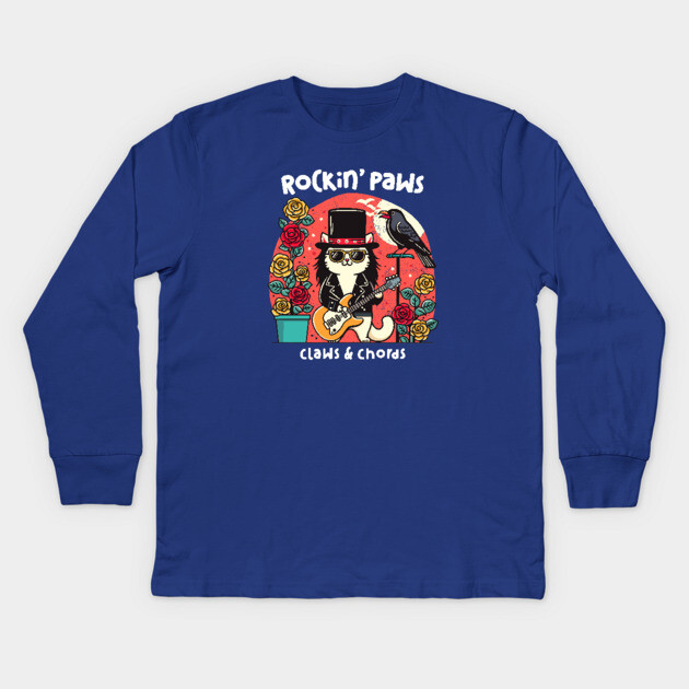 ROCKIN' PAWS Kids Long Sleeve T-Shirt by Fabrik