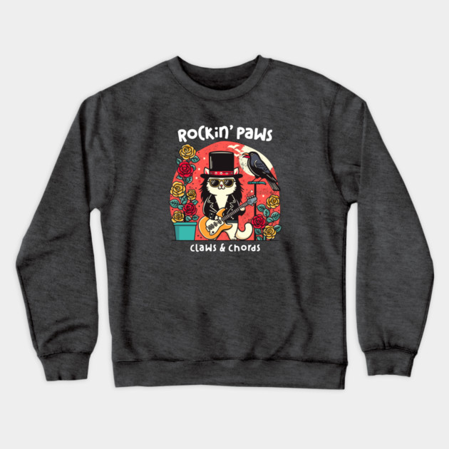 ROCKIN' PAWS Crewneck Sweatshirt by Fabrik