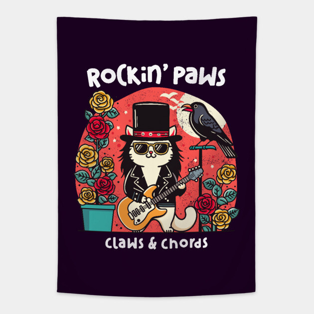 ROCKIN' PAWS Tapestry by Fabrik