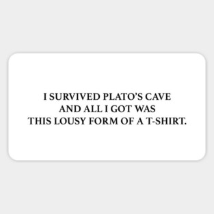 PLATO'S SHIRT Sticker