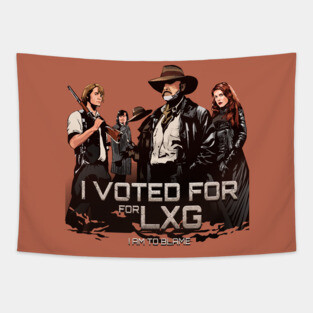 I Voted for Them Tapestry