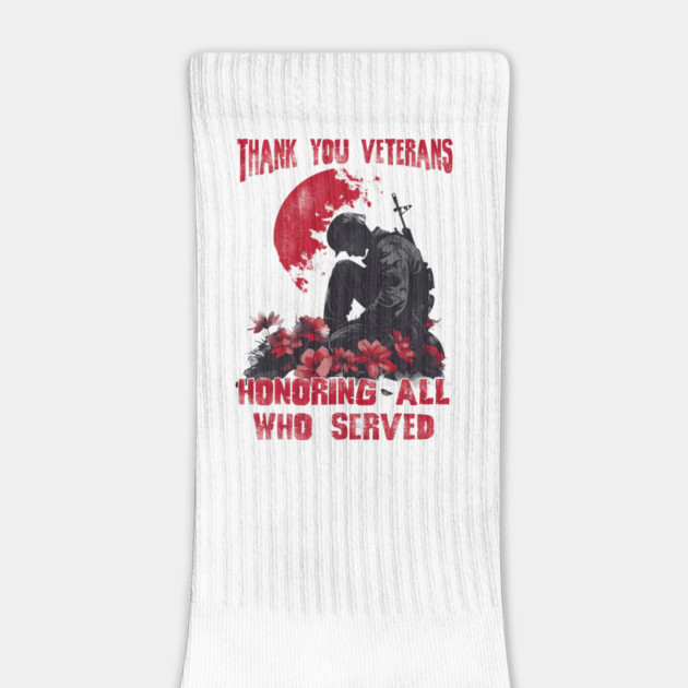 Vintage Veteran - Honoring All Who Served Thank You Veterans by JessArty