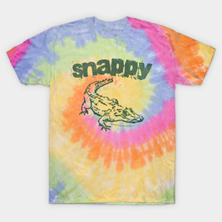 Snappy Gator – Bold Minimal Alligator Line Art T-Shirt