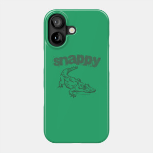 Snappy Gator – Bold Minimal Alligator Line Art Phone Case
