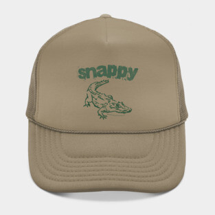 Snappy Gator – Bold Minimal Alligator Line Art Hat