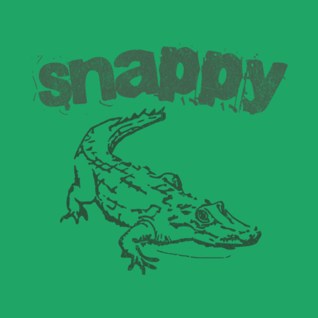 Snappy Gator – Bold Minimal Alligator Line Art by DonWillisJrArt