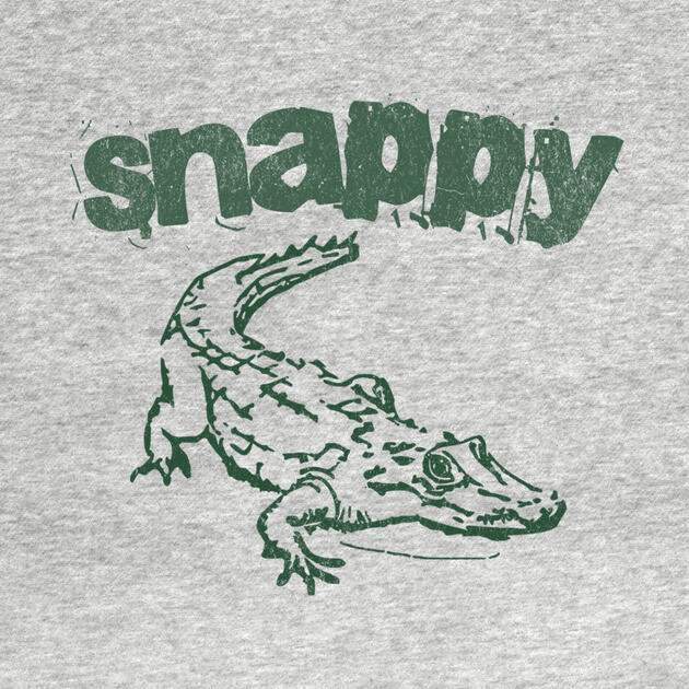 Snappy Gator – Bold Minimal Alligator Line Art by DonWillisJrArt