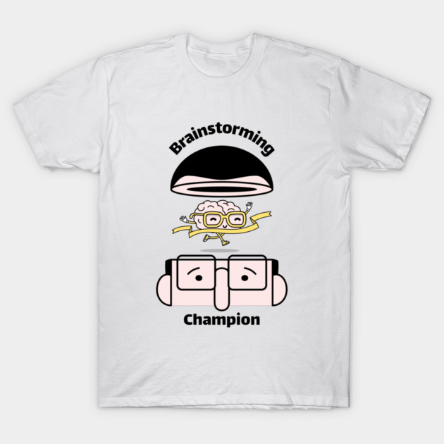Brainstorming Champion Brain T-Shirt by Lamount Tees