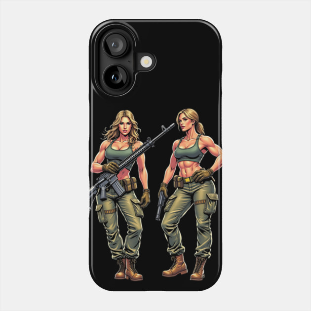 Military Women Phone Case by animegirlnft