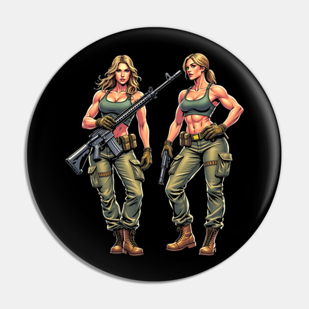 Military Women Pin by animegirlnft