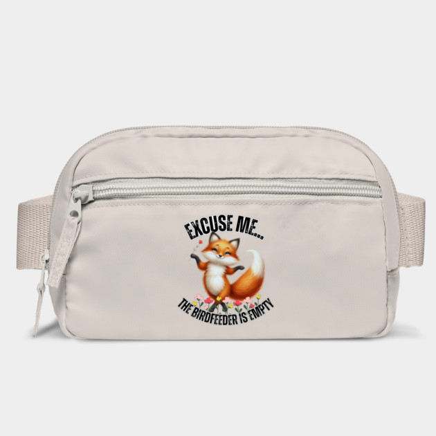 Funny Fox T-Shirt – "Excuse Me… The Birdfeeder Is Empty" – Cute Wildlife & Nature Tee by Tondeleya's Store