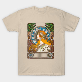 Frank McCarthy - Alphonse Mucha - Zodiaque Var.2, 1896 T-Shirt