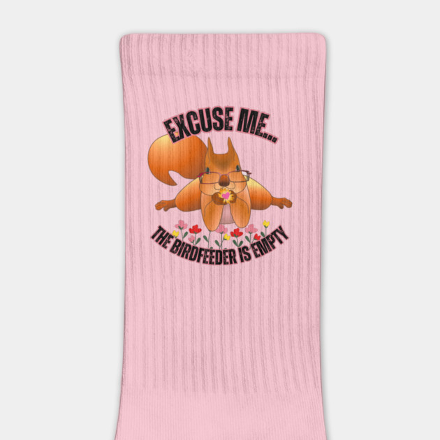 Funny Squirrel T-Shirt – "Excuse Me… The Birdfeeder Is Empty" – Cute Nerdy Wildlife Tee by Tondeleya's Store