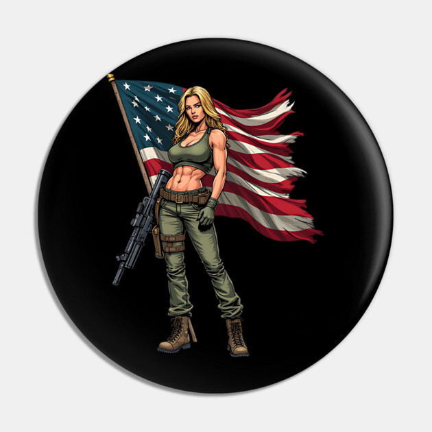 Female Soldier Pin by animegirlnft