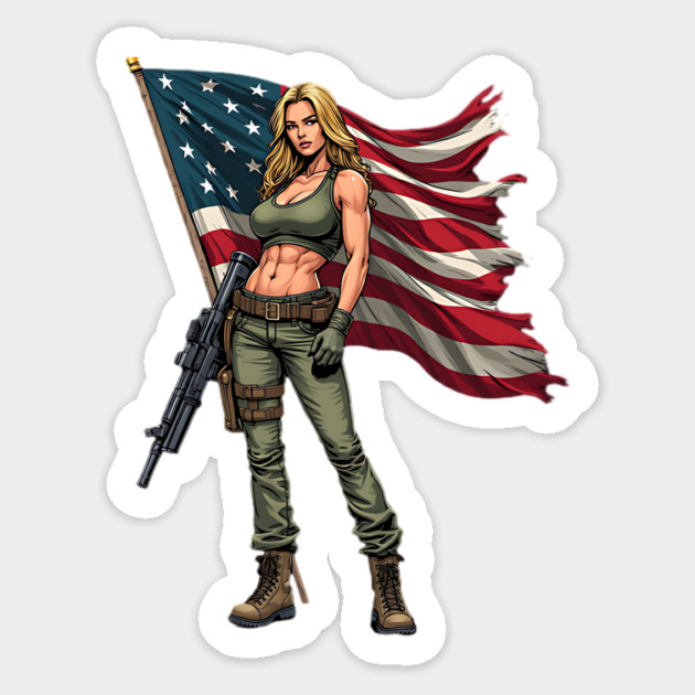 Female Soldier Sticker by animegirlnft