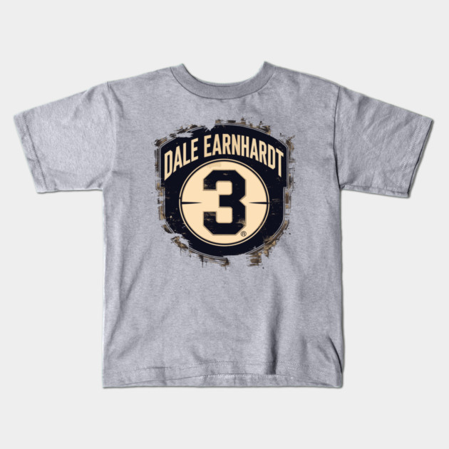 Dale Earnhardt-Classic-Racing-Car Kids T-Shirt by JessArty