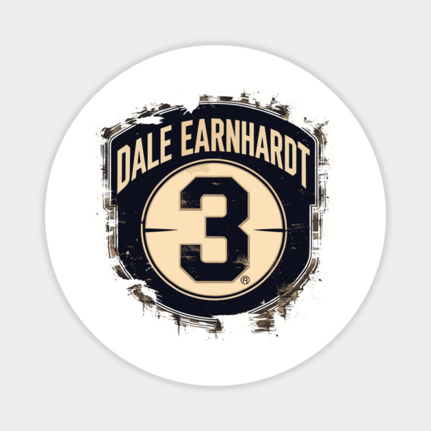 Dale Earnhardt-Classic-Racing-Car Magnet by JessArty