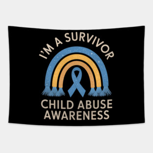 Child Abuse Survivor Child Abuse Prevention Month Rainbow Tapestry