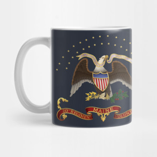 American civil war Regimental flag of the 20th maine Mug
