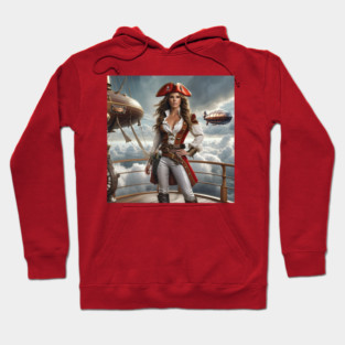 Pirate on Dieselpunk Airship - FAN ART of Kate Beckinsale Hoodie
