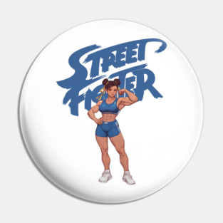 Street Fighter Chun Li GYM Training Pin