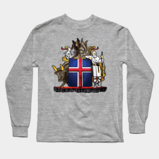 Iceland Coat of Arms Long Sleeve T-Shirt