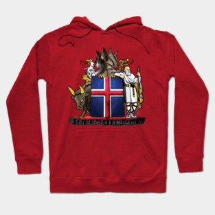 Iceland Coat of Arms Hoodie