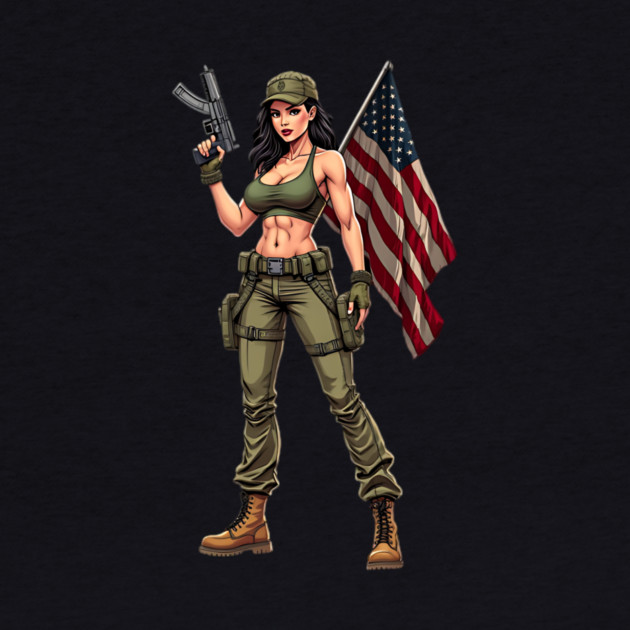 Girl with Gun by animegirlnft