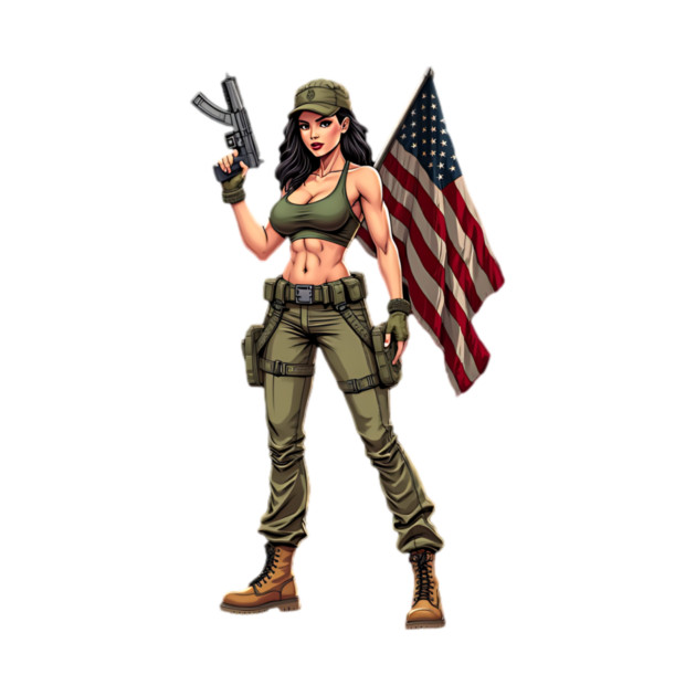 Girl with Gun by animegirlnft