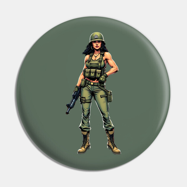 Female Soldier Pin by animegirlnft