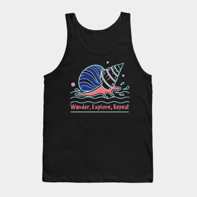 Wander, Explore, Repeat Tank Top by DIGITAL MERCH CREATIONS