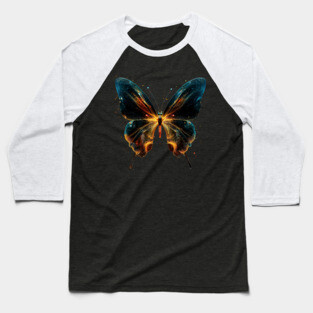 Radiowave Butterfly - Colorful & Elegant Baseball T-Shirt
