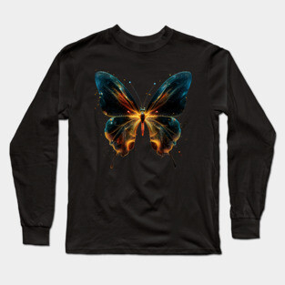 Radiowave Butterfly - Colorful & Elegant Long Sleeve T-Shirt