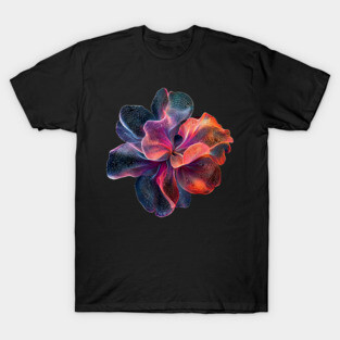Rainbow Chrysanthemum - Colorful Elegant Flower T-Shirt