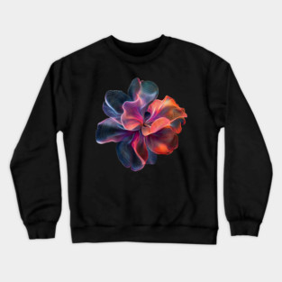 Rainbow Chrysanthemum - Colorful Elegant Flower Crewneck Sweatshirt