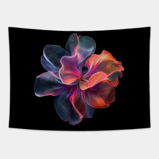 Rainbow Chrysanthemum - Colorful Elegant Flower Tapestry