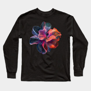 Rainbow Chrysanthemum - Colorful Elegant Flower Long Sleeve T-Shirt