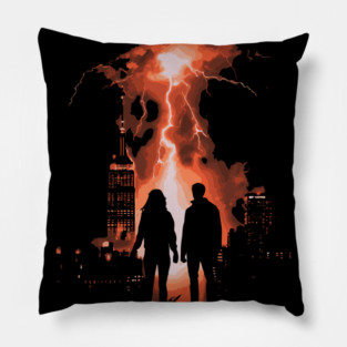 Lovers Watching the End of the World Pillow
