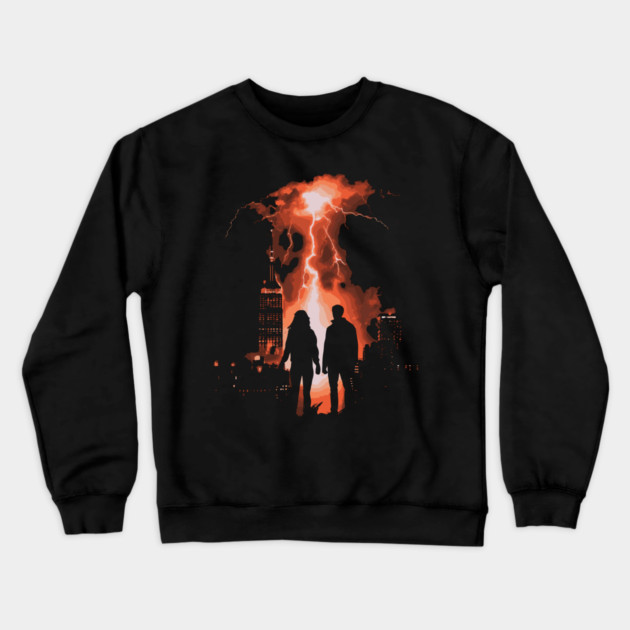 Lovers Watching the End of the World Crewneck Sweatshirt by TuncGK