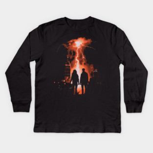 Lovers Watching the End of the World Kids Long Sleeve T-Shirt